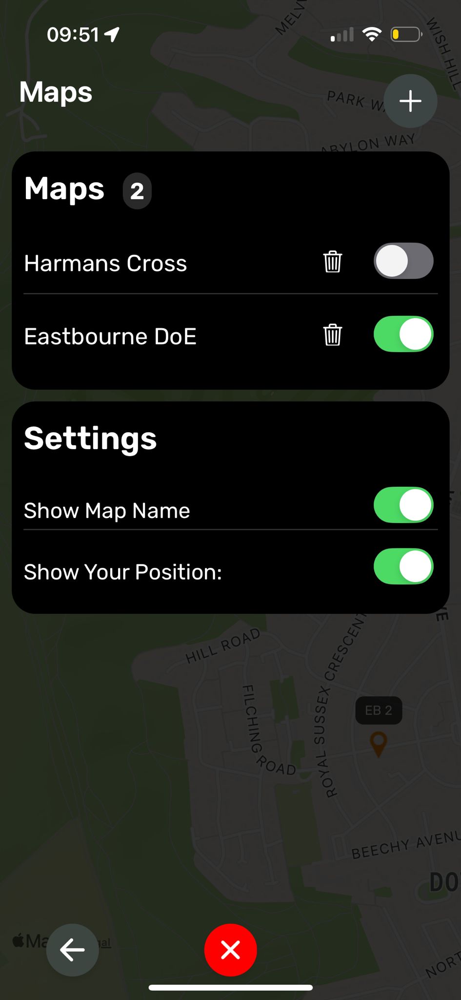 Maps Settings