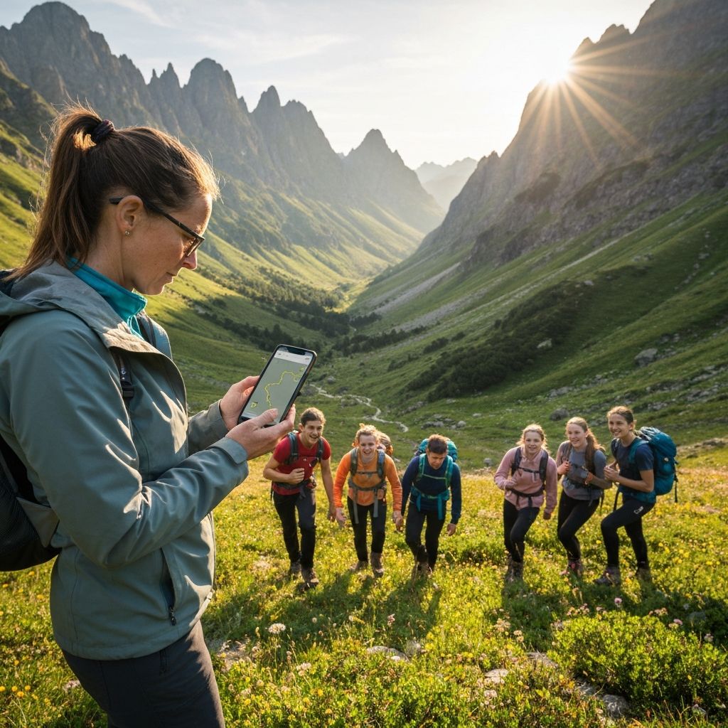 DofE assessor monitoring expedition with GPS tracker
