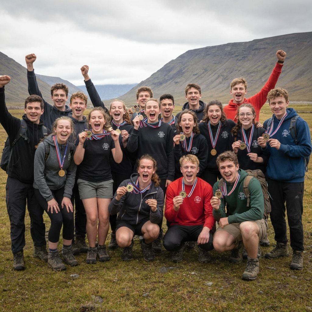 DofE students completing expedition