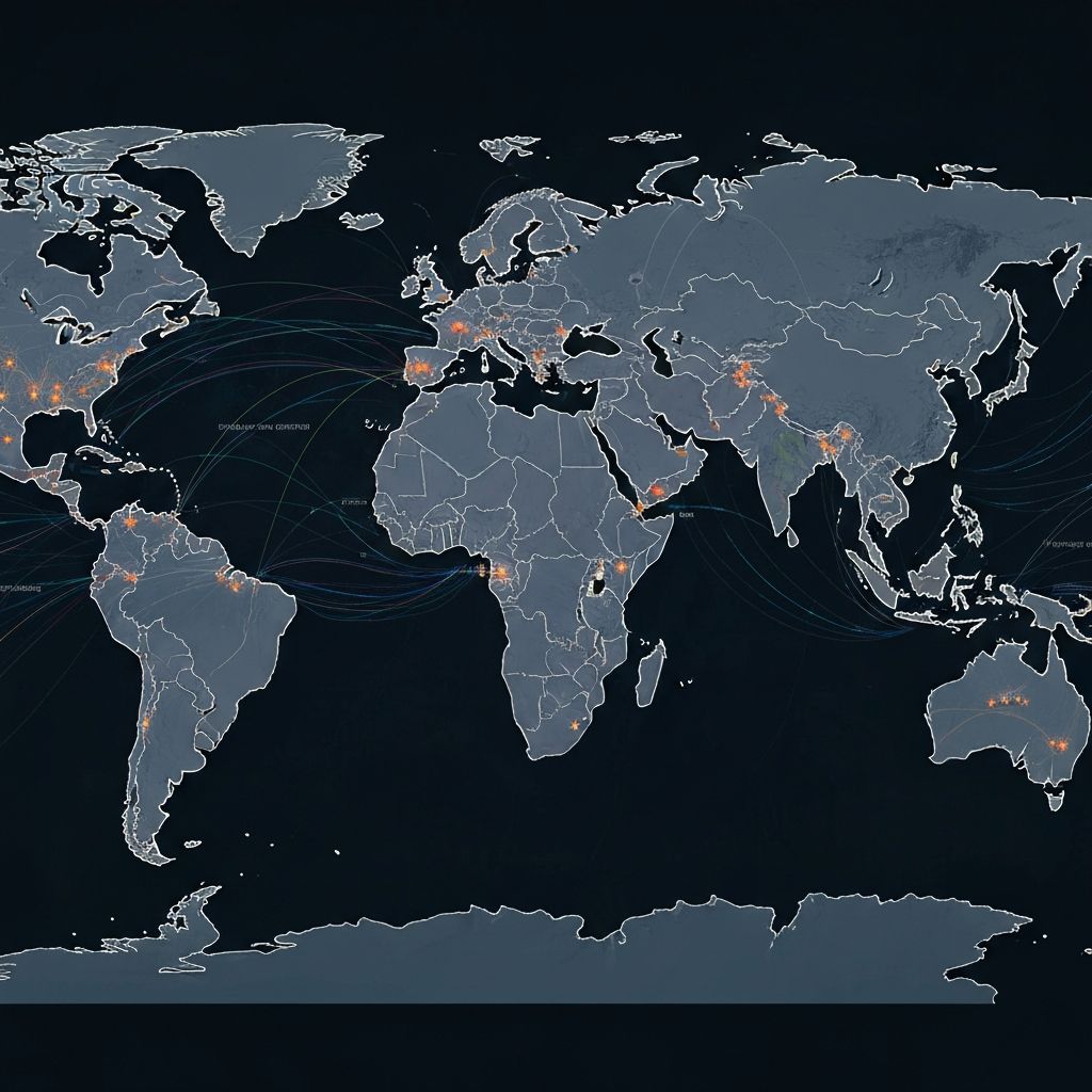 Global coverage map
