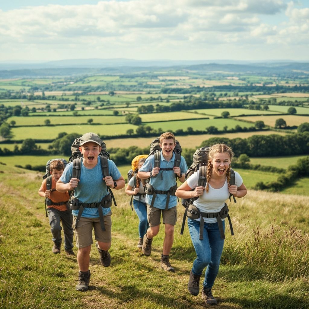 DofE group hiking