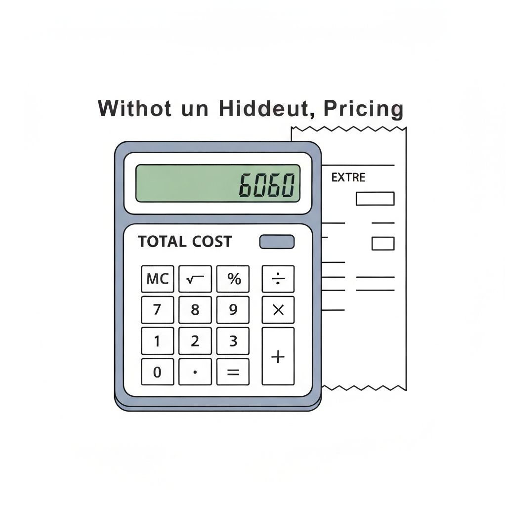 No hidden costs illustration