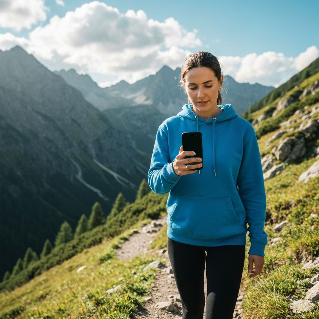 Sharing location on mountain trail